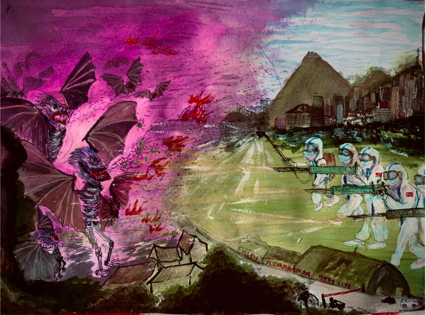 “疫情當(dāng)前，孩子們有‘畫’說”作品展播（四十三）