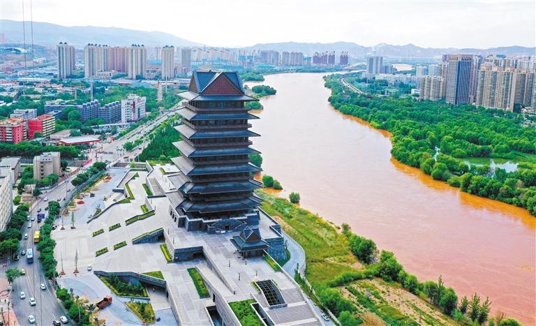 黃河樓上看黃河 歷時4年打造 預(yù)計國慶節(jié)期間開始運營