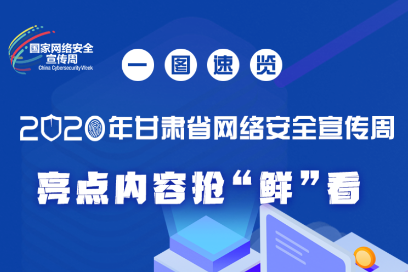 一圖速覽2020年甘肅省網(wǎng)絡安全宣傳周，亮點內(nèi)容搶“鮮”看！