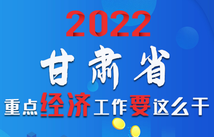 【甘快看·圖解】速覽！2022甘肅省重點經(jīng)濟工作要這么干！