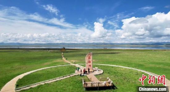 2024年6月，甘肅甘南州碌曲縣尕海湖。(資料圖)高瑩 攝