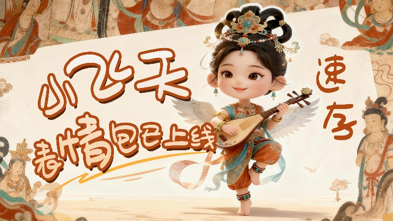 【何以中國(guó)·壁畫里的中國(guó)】小飛天表情包已上線，速存！